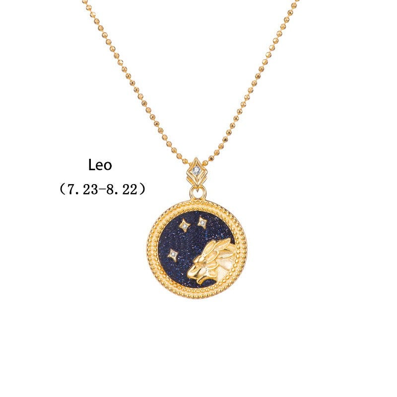 ZODIAC SIGN NECKLACE, Black & Gold Horoscope Women's Jewelry, 12 Constellation Necklace Pendants, Birthday Gift for Her
