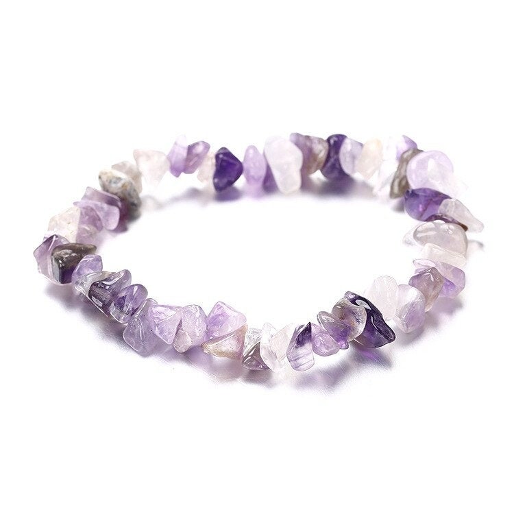 Crystal Bracelets, Gemstone Chip Chakra Bracelets, Meditation Healing Energy Crystal Bracelets, 7 Chakra Crystals, Carnelian & more