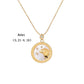 ZODIAC SIGN NECKLACE, White & Gold Horoscope Women's Necklace, Zodiac Sign Jewelry, 12 Constellation Pendants, Birthday Gift for Her