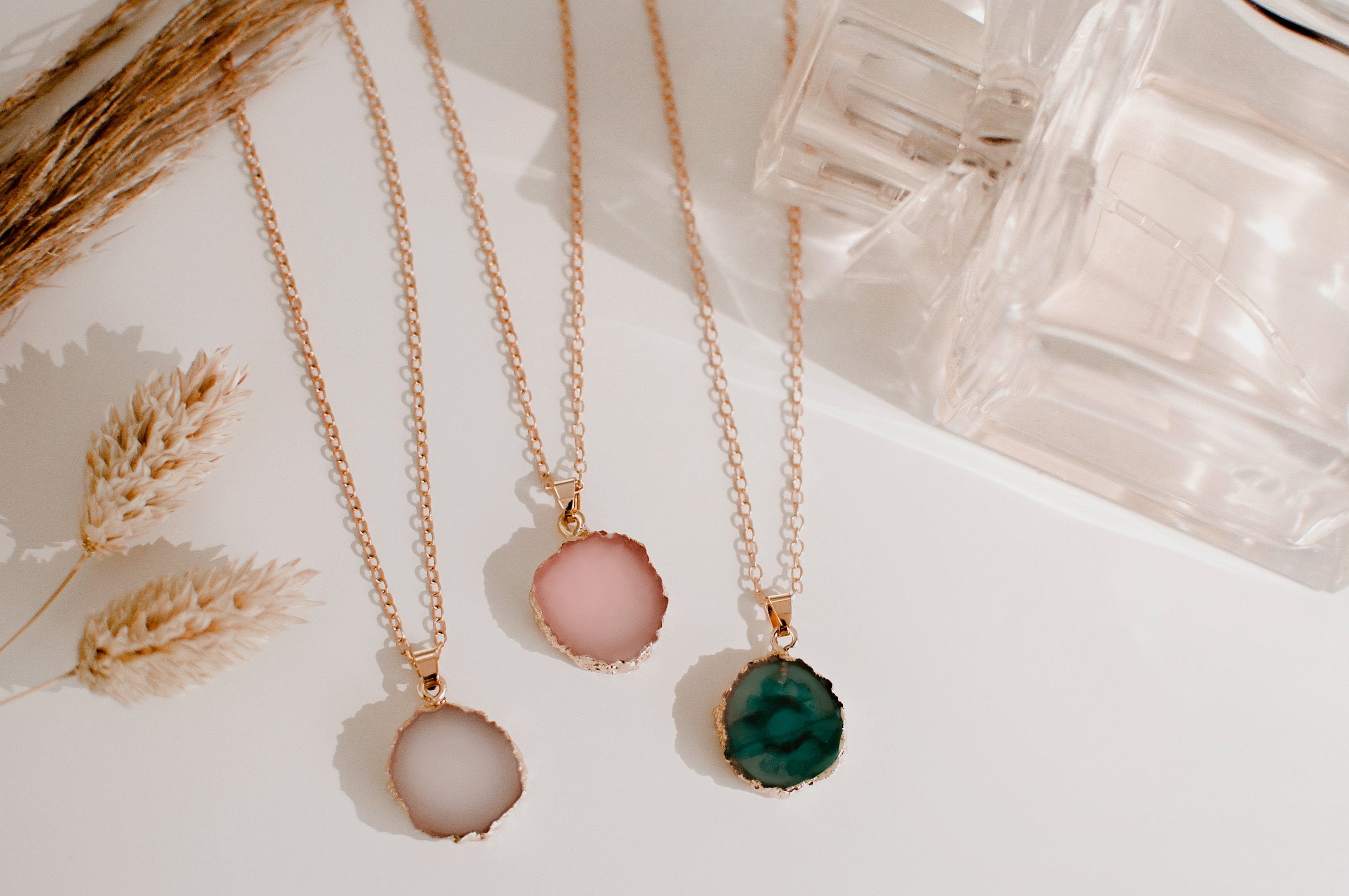 Fashion Women Jewelry Hexagonal Pendant Crystal Necklaces Multilayer Necklace  Healing Crystal Opals – the best products in the Joom Geek online store