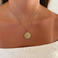 Zodiac Coin Stainless Steel Necklace, Horoscope Necklace, Zodiac Sign Jewelry, 12 Constellation Gold Coin Pendants, Birthday Gift for Her