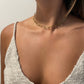 Paper Clip 18k Gold Necklace Choker, Rectangle Link Chain Necklace , Paperclip Gold Jewelry, Trendy Layering Necklace for Women